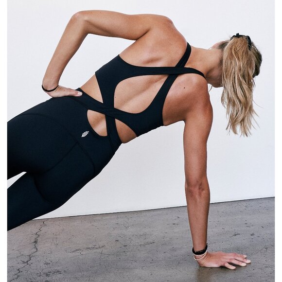 NWT FP MOVEMENT Back It Up Onesie / Black - Picture 3 of 10